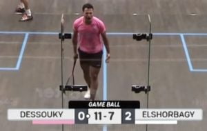 Read more about the article Squash Match Analysis: Fares Dessouky vs. Marwan El Shorbagy – 2021 CIB Black Ball Open Final